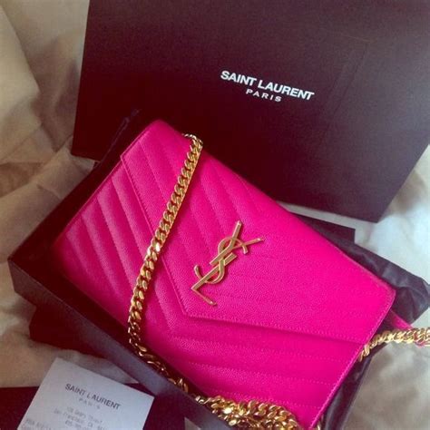 Fuchsia Ysl Bag .